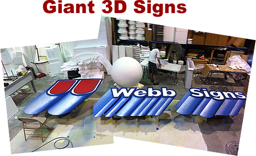 Giant big 3D Foam Signs and Logos Letters