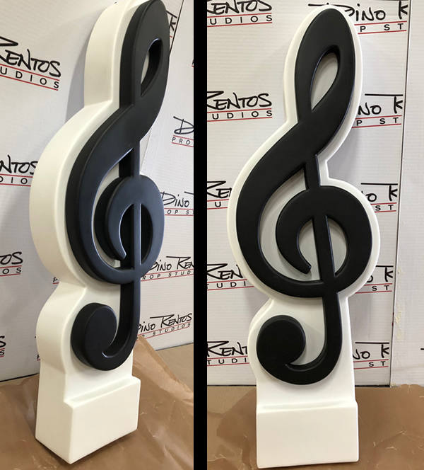 Large Giant Music Note Tremble Foam Prop Display