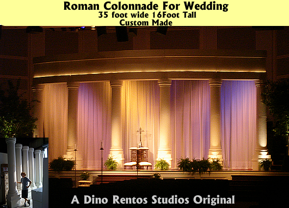 Custom Made Arches and Columns for weddings and more